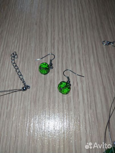 Ожерелье, серьги. Комплект