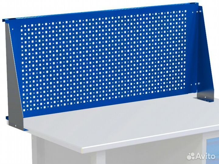 Стол верстак 1200 мм слесарный из металла с экрано