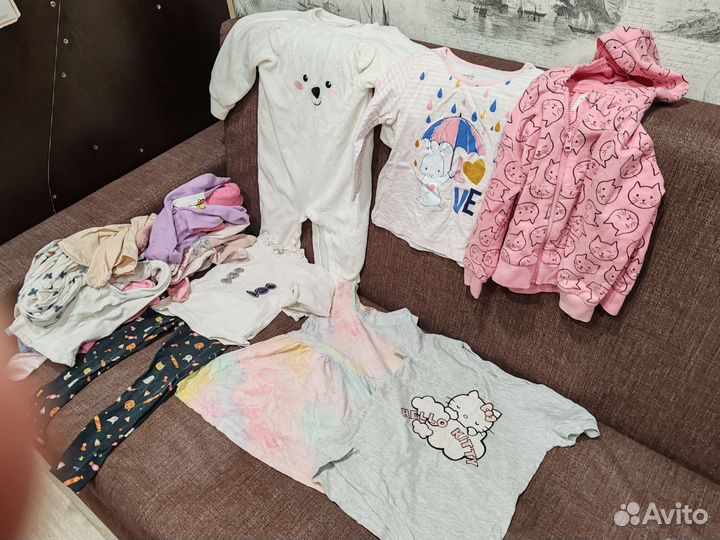 2 пакета вещей на девочку 86