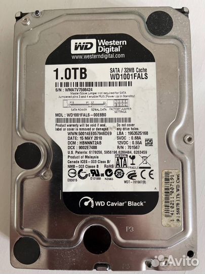 Western Digital Caviar Black 1 Тб WD1001fals-00E8B