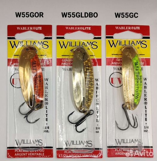 Блесны Williams Wabler Lite W55 оригинальные