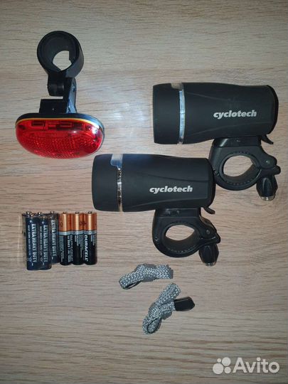 Велосипедные фонари (передний, задний) Cyclotech