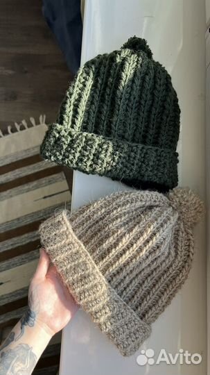 Шапка женская вязаная ручная работа