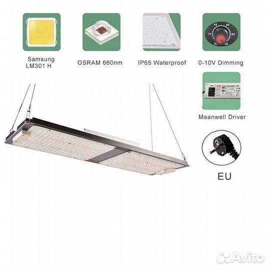 Quantum board 240W Samsunglm301h+Osram660+UV+IR