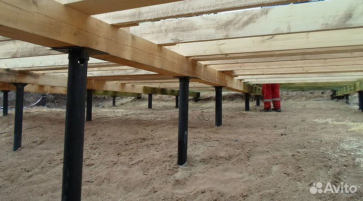 Установка винтовых свай