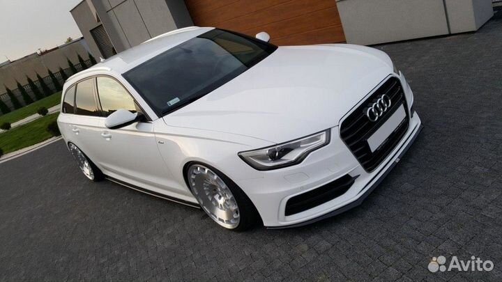 Накладка на бампер Audi A6 C7 S-line (11-14) MD V2