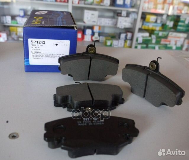 Колодки тормозные renault logan 04/sandero 08