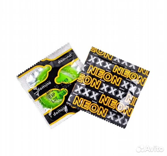 Светящиеся презервативы Domino Neon Green