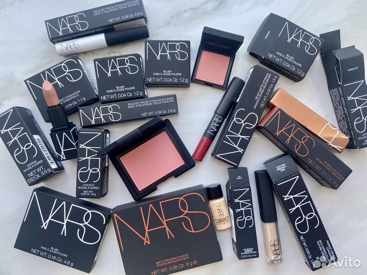 Косметика Nars румяна, бронзер, помады, бальзамы