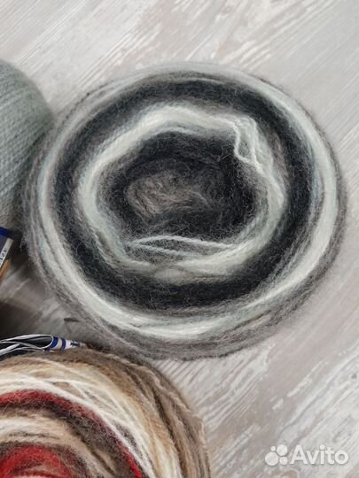 Пряжа Ангора реал 40 300гр, остатки новые