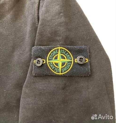 Зип худи stone island черная