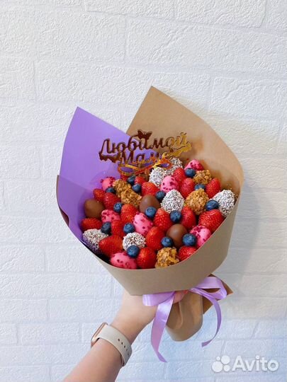 Букет из клубники в шоколаде