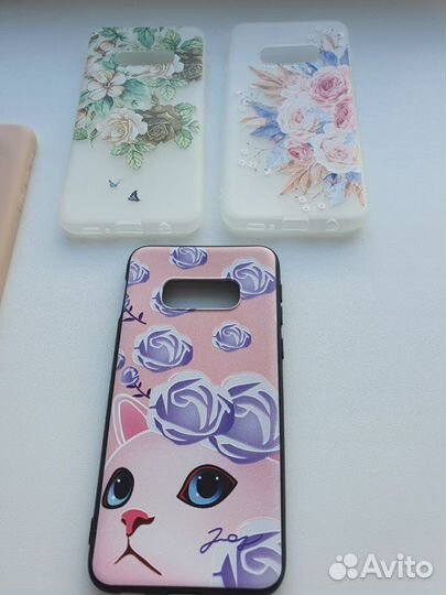 Продам чехлы и стекло на телефон Самсунг S10e