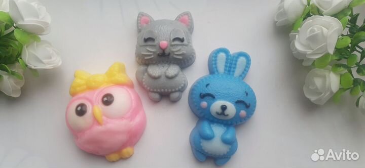 Зверята. Сувенирное мыло ручной работы