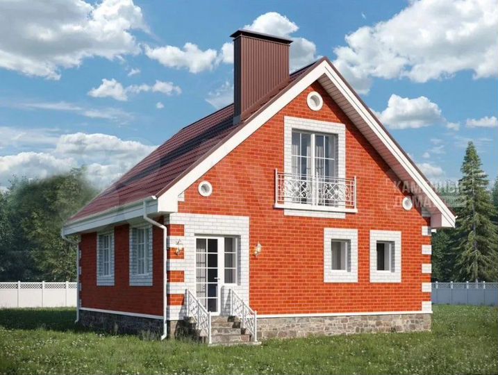 Дом 100 м² на участке 6 сот.