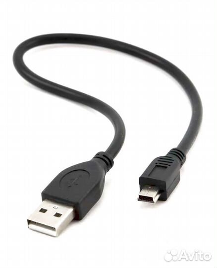 Кабель USB - mini/micro- USB. Новый. Чёрный