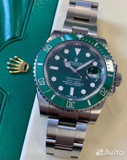 Часы rolex submariner Hulk Часы мужские