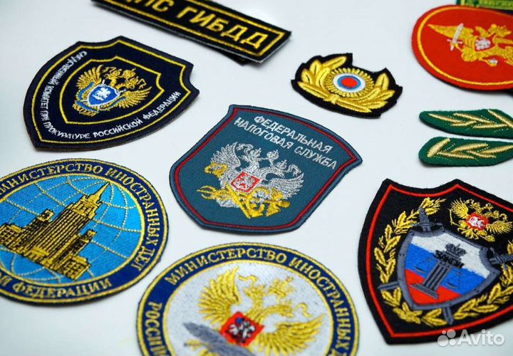 Комплект шевронов Вооружённые силы РФ изготовление