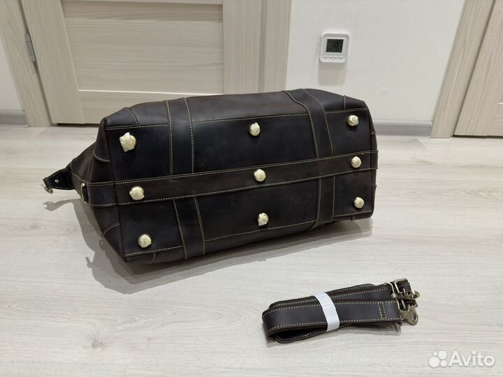 Дорожная сумка толстая натуральная кожа