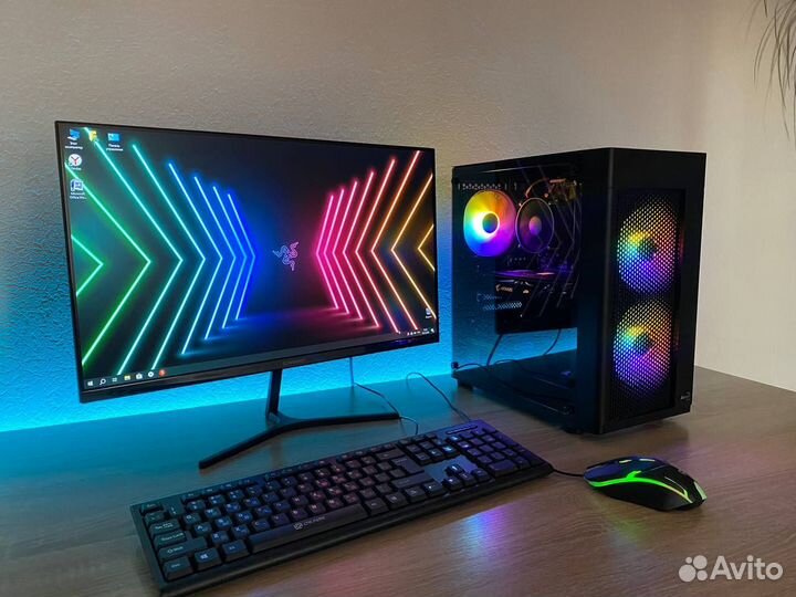 Игровой пк Core i7 комплект с монитором