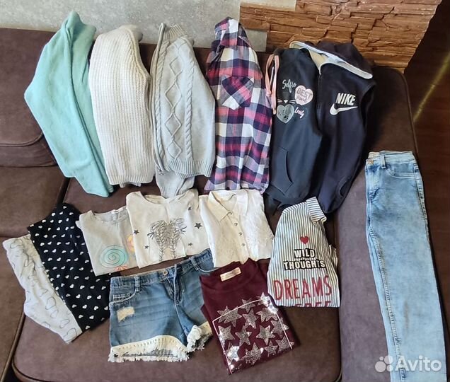 Вещи пакетом на девочку10-14 лет