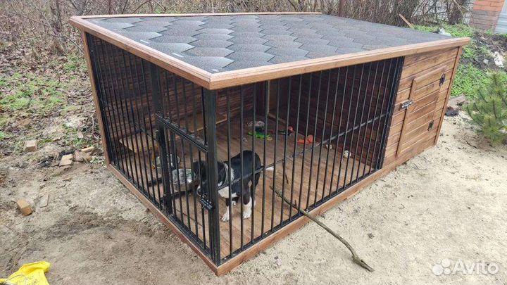 Вольер с будкой