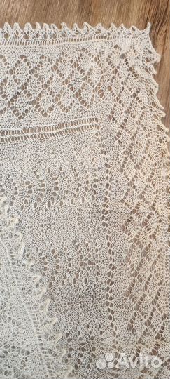 Пуховый платок паутинка шаль