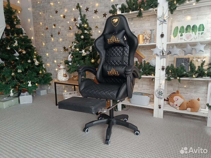 Игровое кресло кожаное