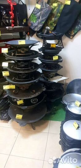 Чугунная сковорода- крышка для 8 л казана