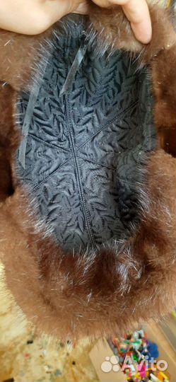 Шапка норковая женская