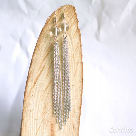 Серьги Цепи