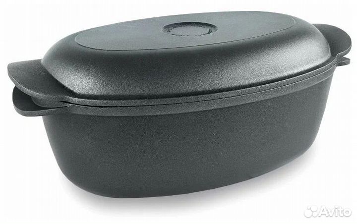 Гусятница Нева Металл 6740 с крышкой-сковородой,4л