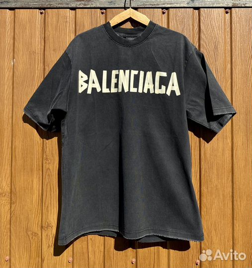 Футболка balenciaga черная