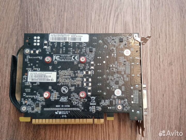 Видеокарта gtx 1050 ti palit 4gb
