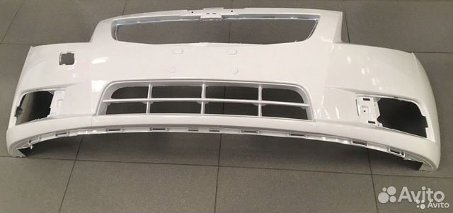 Бампер передний Шевроле круз Белый в цвет кузова