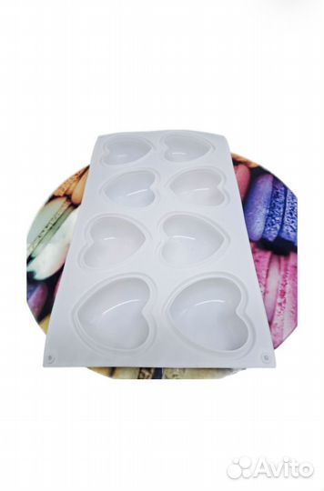 Силиконовая форма 3D сердце для выпечки