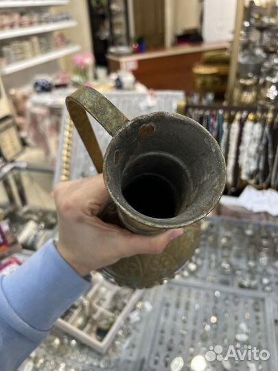 Кубачинский Медный кувшин, антикварный