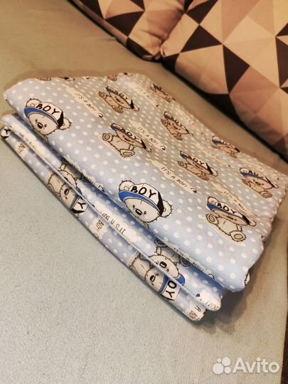 Комплект в коляску подушка матрас одеяло