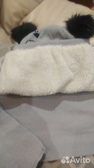 Комплект шапка и шарф для мальчика новый