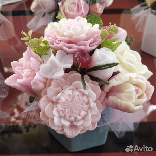 Букет цветов из мыла