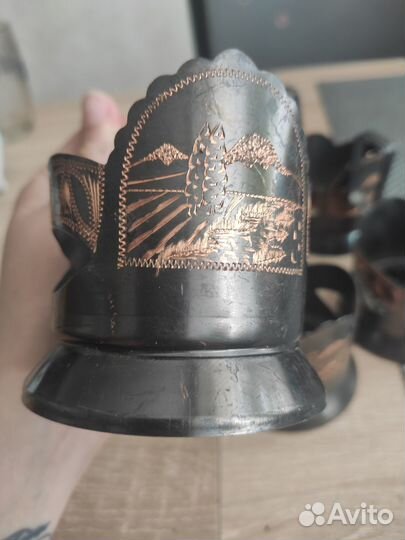 Медные подстаканники