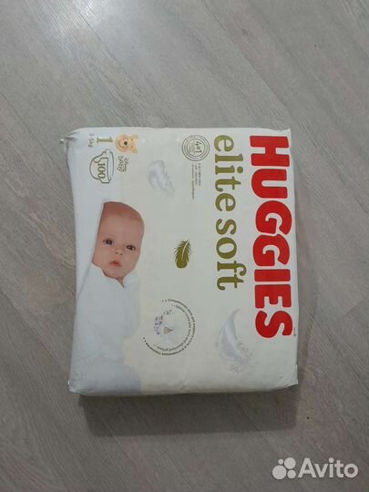Подгузники хаггис elite soft 1 (100 шт)