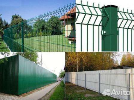 Монтаж забора