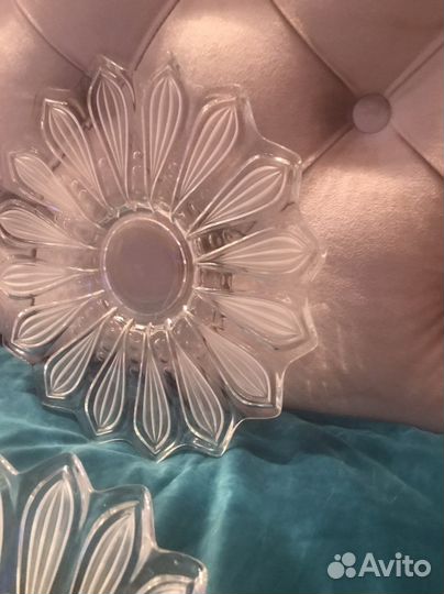 Ваза для фруктов хрусталь