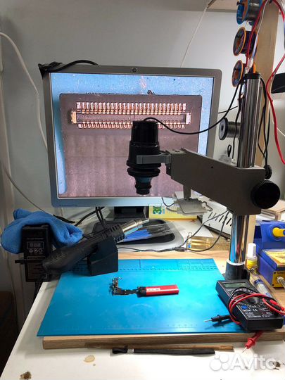 Цифровой микроскоп + монитор и штатив