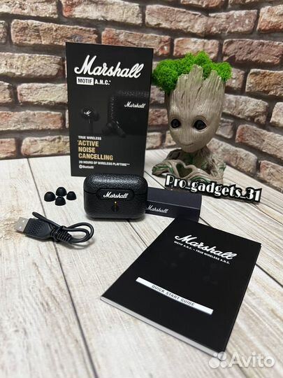 Беспроводные наушники Marshall Motif A.N.C Новые
