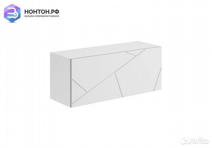 Шкаф навесной Гранж шн-003 белый шагрень / матовый