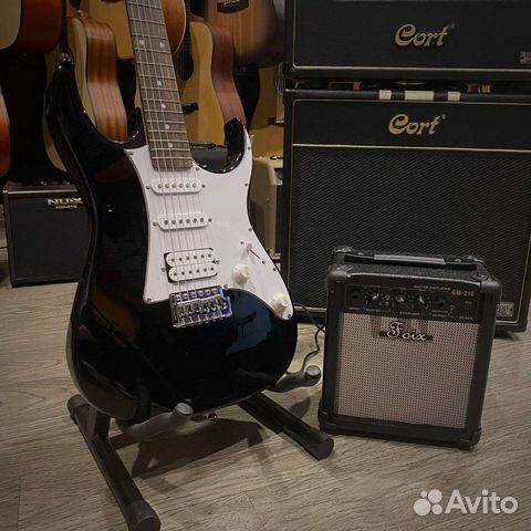 Электрогитара Ibanez стиль + комбоусилитель