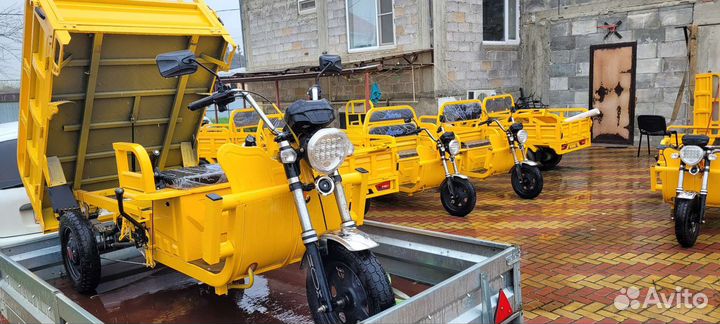 Грузовой электрический трицикл с аккумулятором