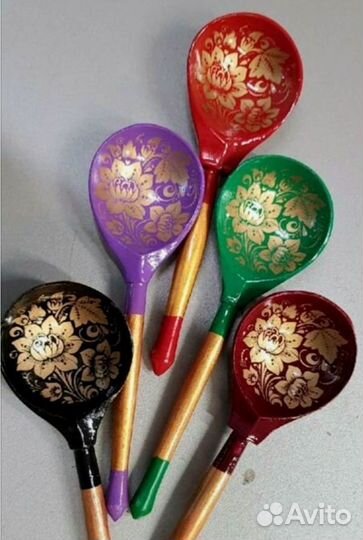 Деревянные ложки хохлома